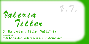 valeria tiller business card